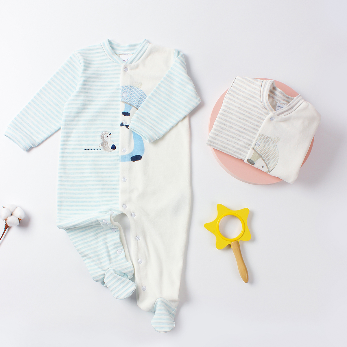 BQ 3099 Customizable Baby Romper With Buttons