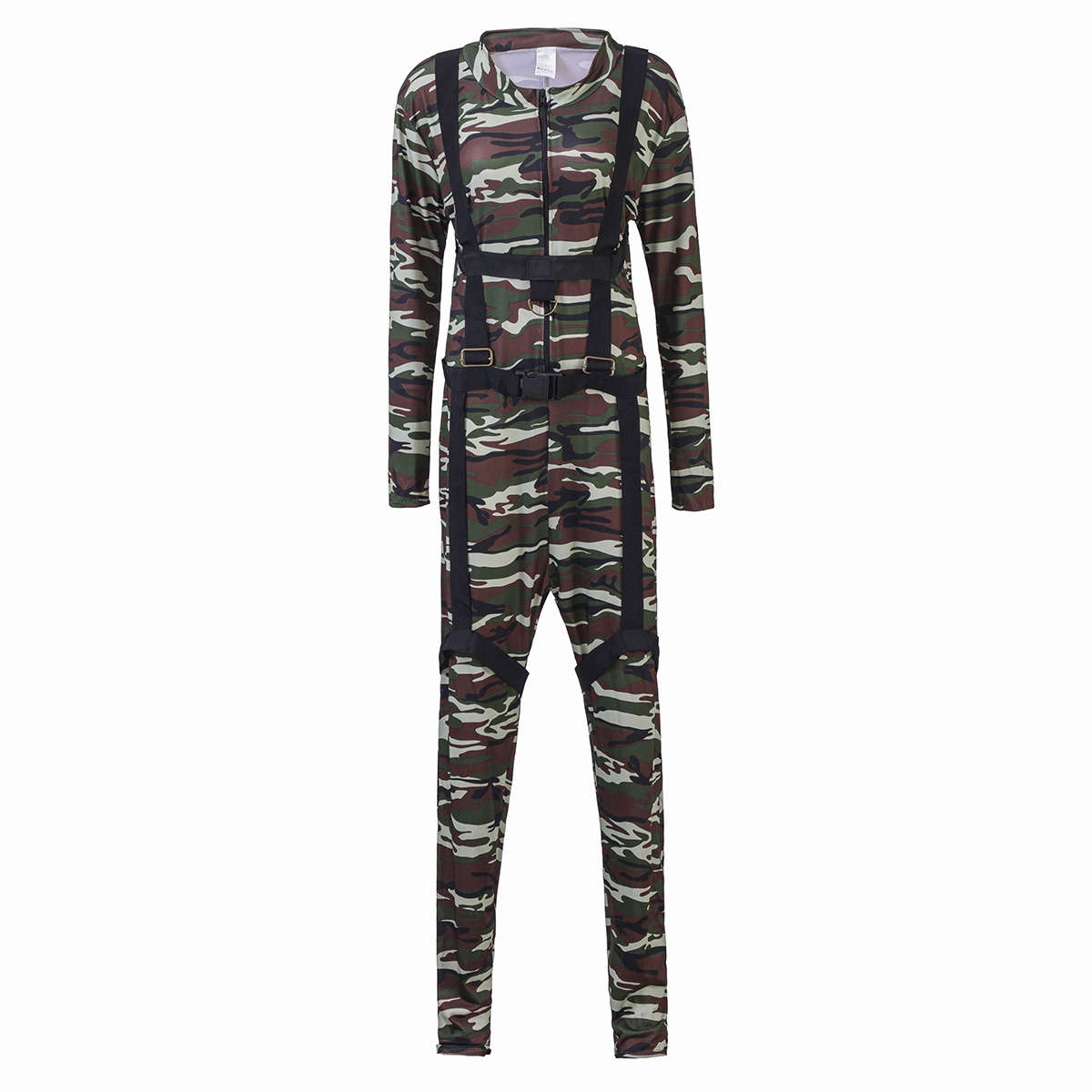 Girls Cosplay umpsuit Carnival Camouflage Costume