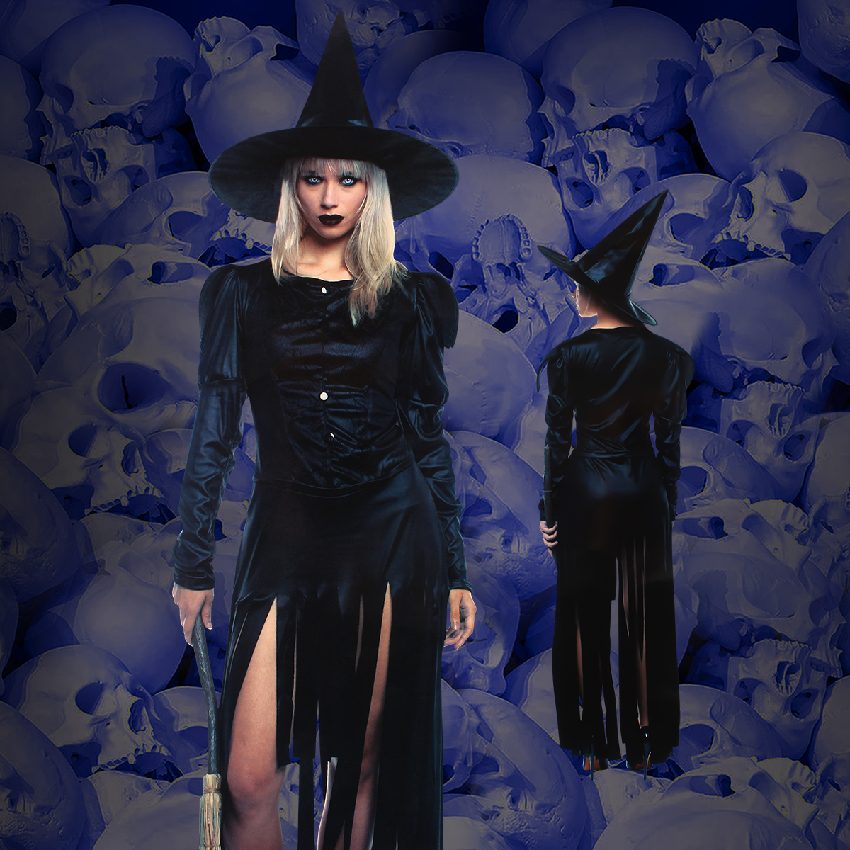 Cosplay Horror Zombie Witch Girls Dress Halloween Vampire Costume