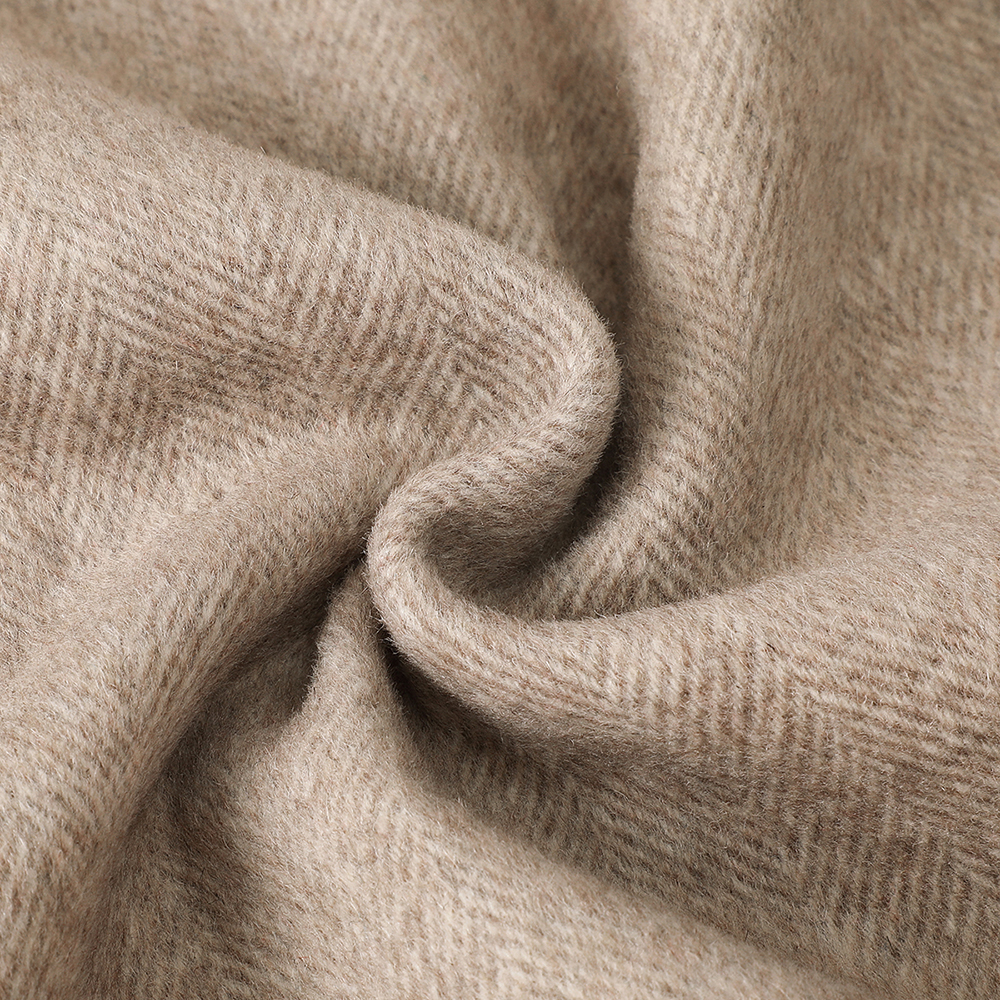 Wholesale Wool Mix Brown-H/B Fabric