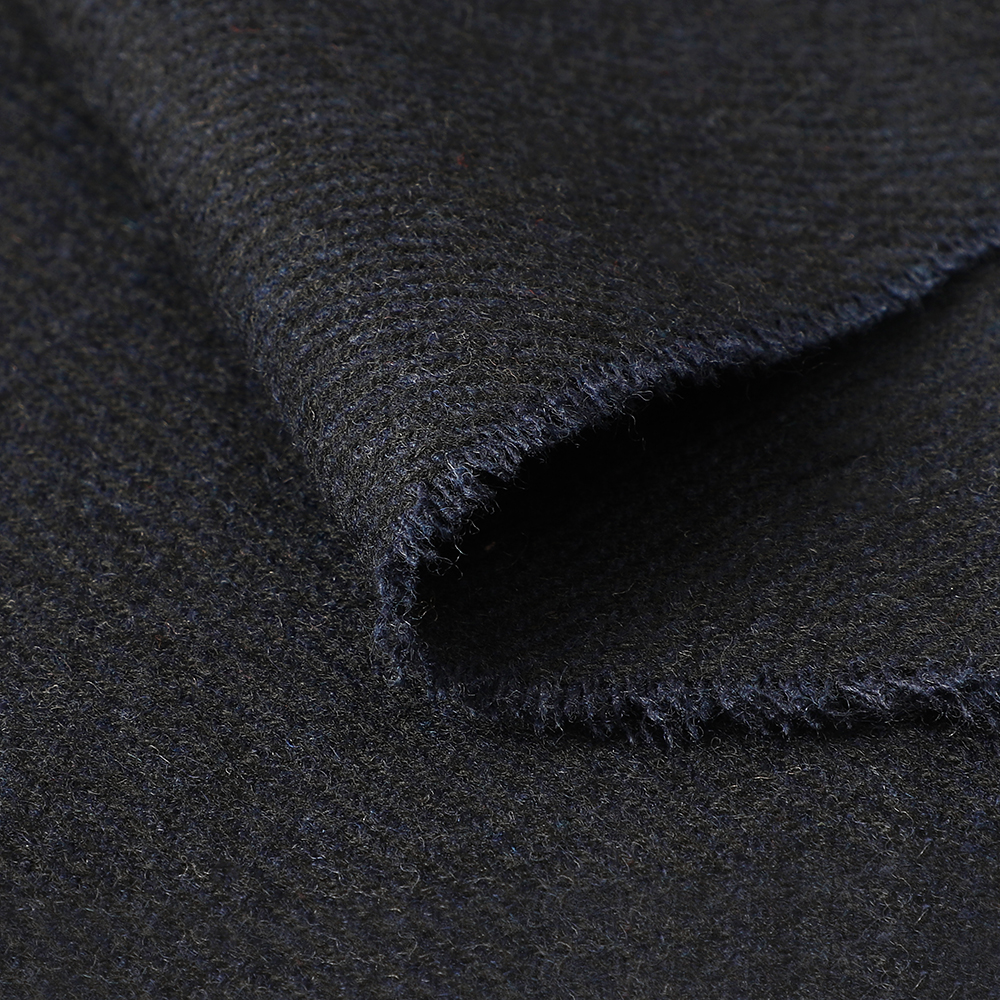 Wholesale Wool Mix Navy Twill Fabric