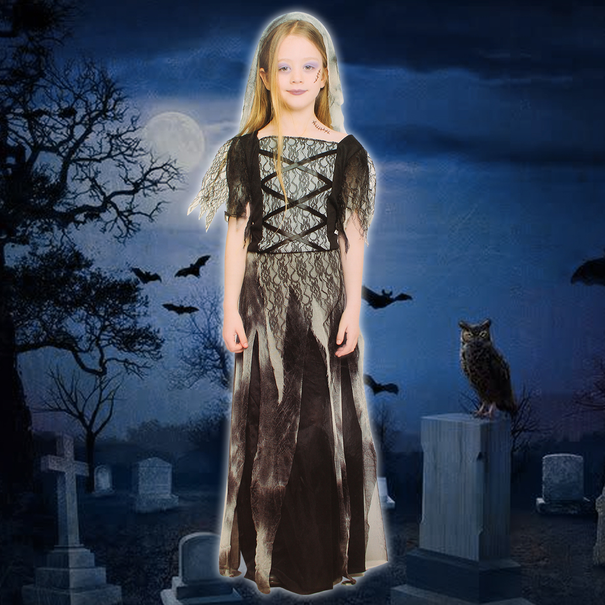 Cosplay TV & Movie Dress Up Dresses Halloween Girl Vampire Costume