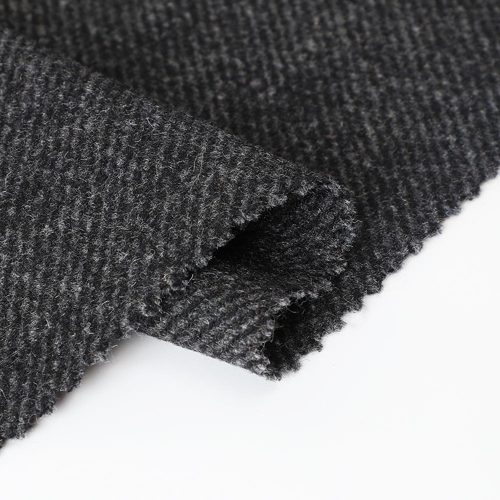 Wholesale Wool Mix Grey Twill Fabric