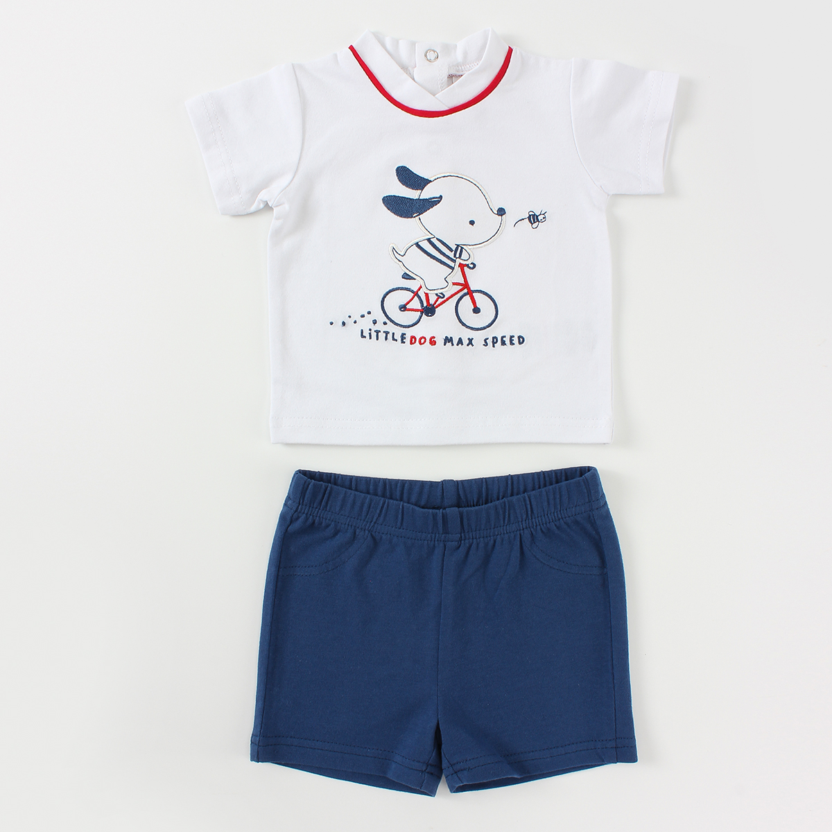 CO 4890 Summer Cartoon Print Baby Clothes Set