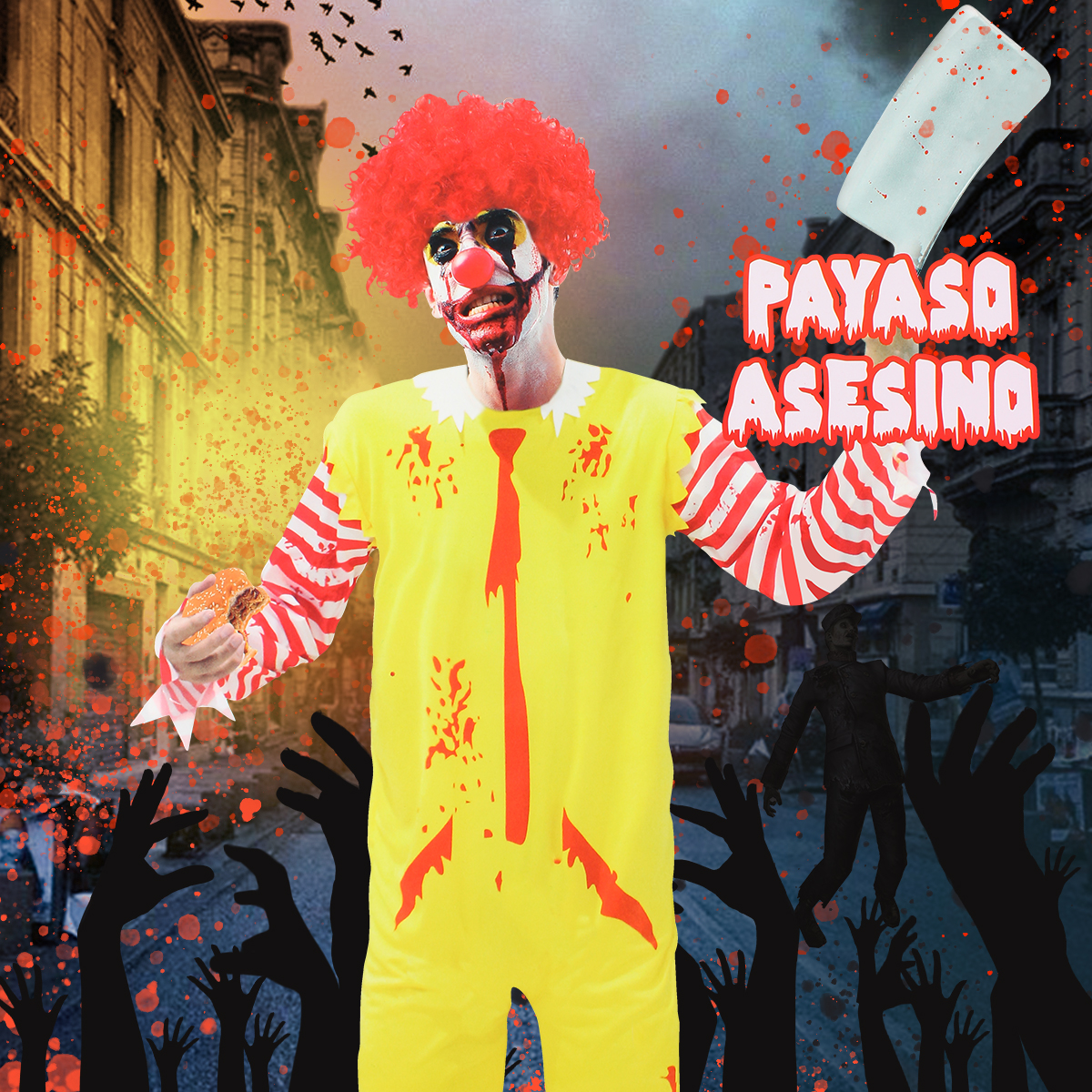 Custom Cosplay Halloween Clown Costume