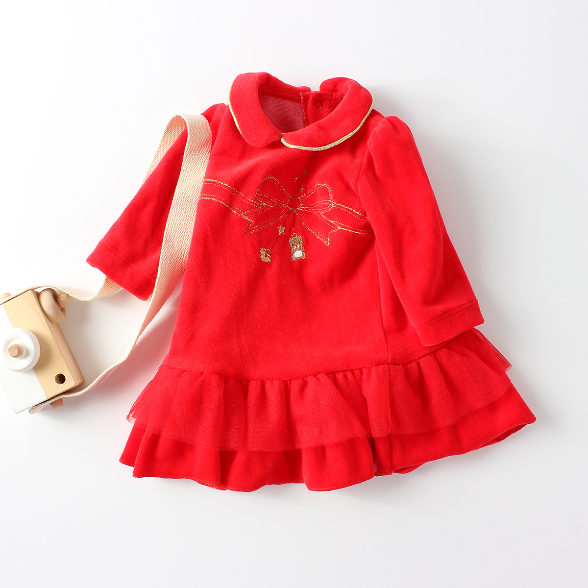 AA1736 Wholesale Custom Christmas Baby Dress