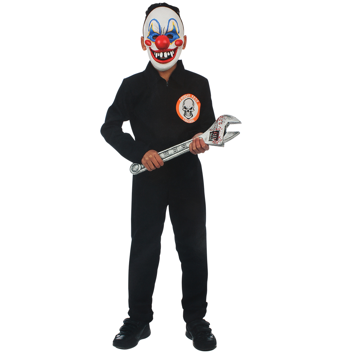 Men Cos Ugly Clowns Jumpsuit Halloween Scary Clown Costume