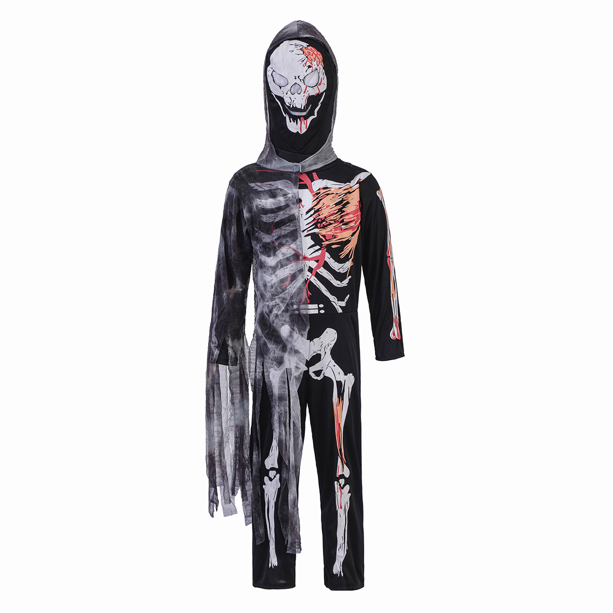Cosplay Evil Horror Skeleton Jumpsuit Halloween Zombie Vampire Costume