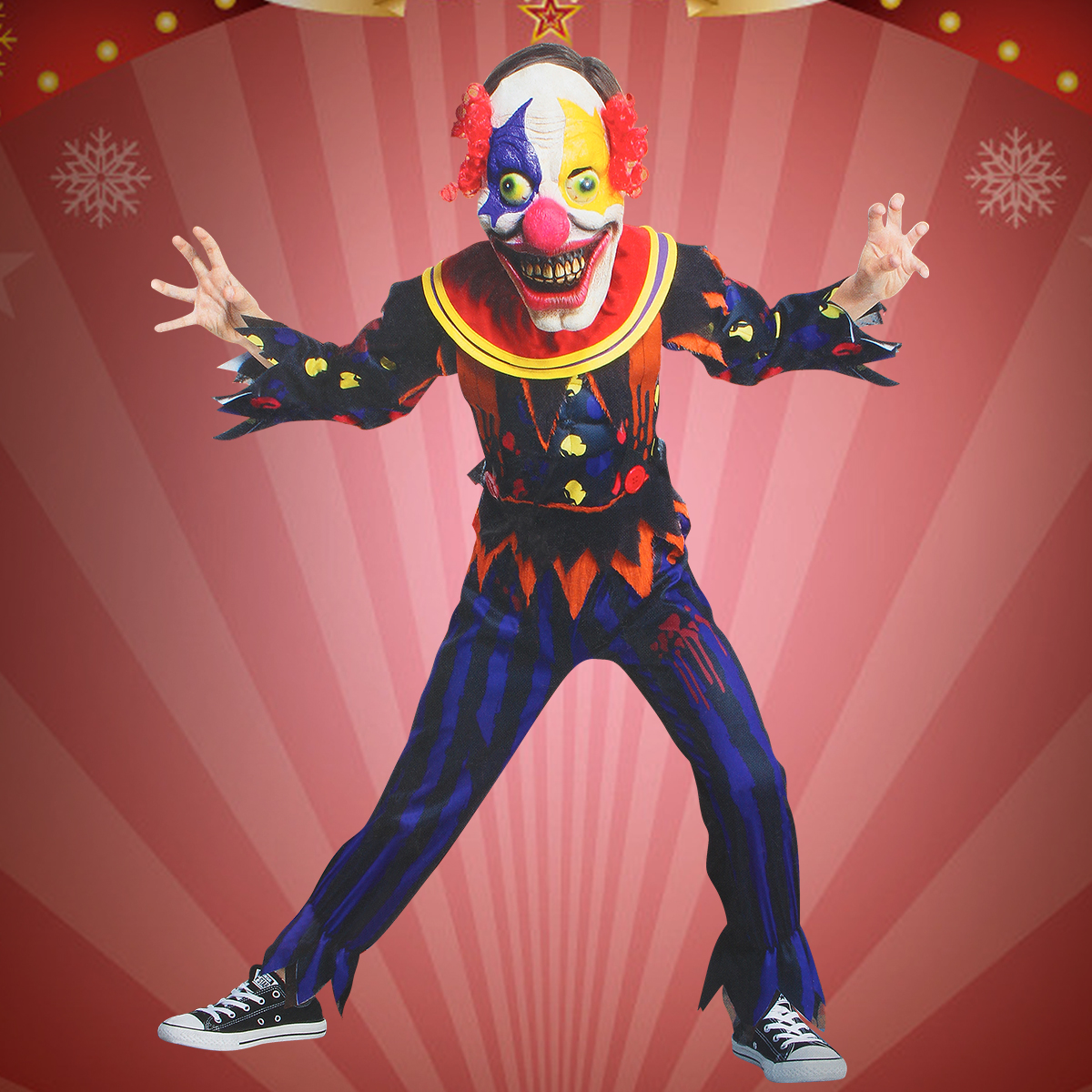Men Halloween Funny Clown Costume